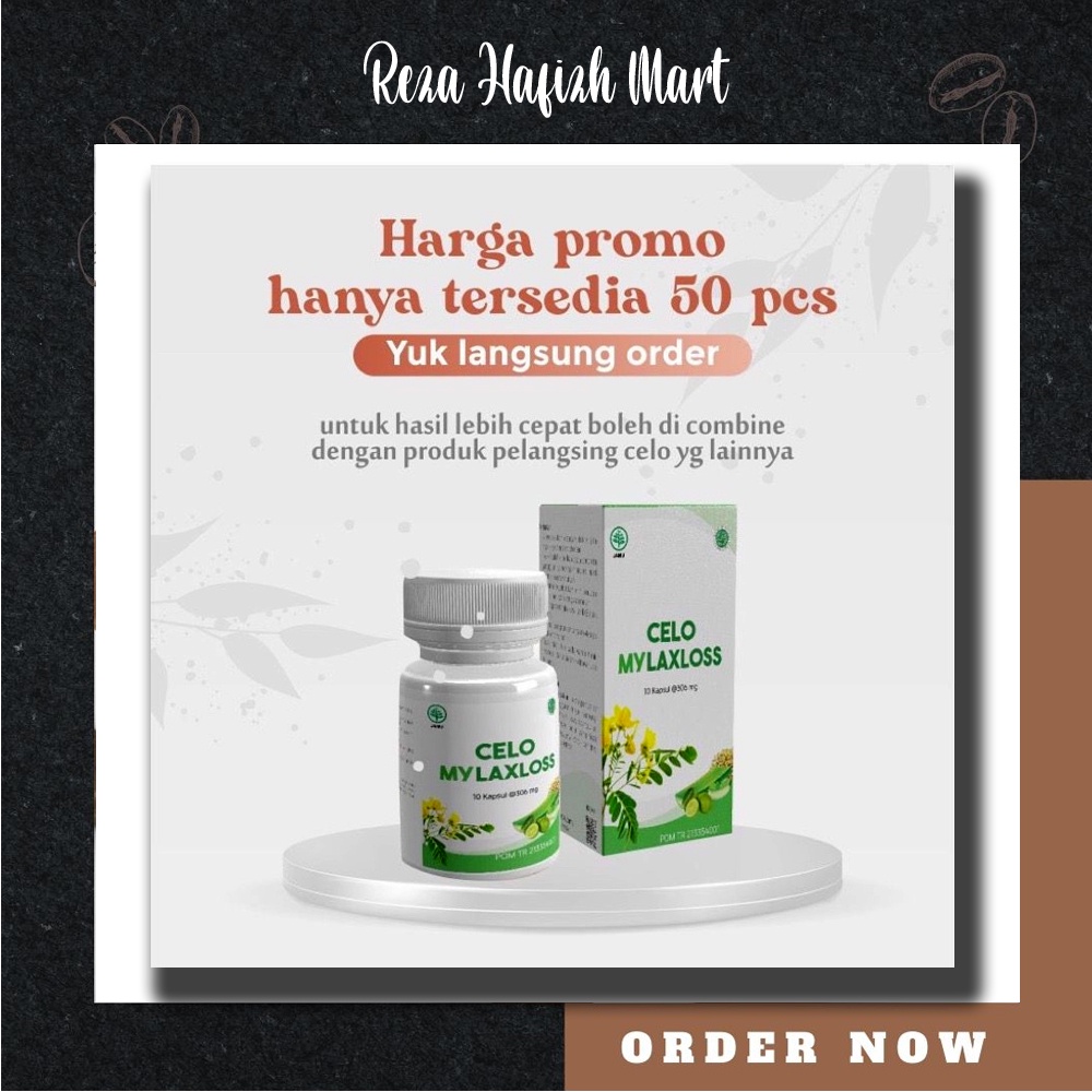 Celo MyLaxLoss Jamu penghancur lemak membandel Jamu PR (10 kapsul) Original