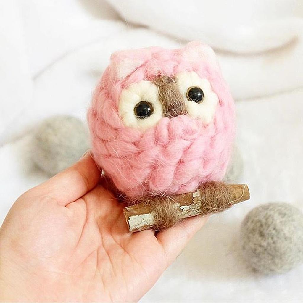 Pajangan Burung Hantu ( Owl Pink)