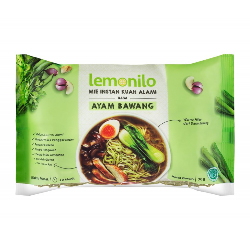 

Lemonilo Mie Instan Kuah Rasa Ayam Bawang 70g