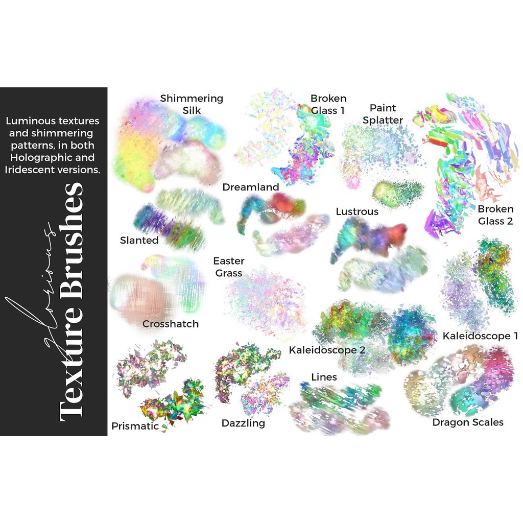 Procreate Brush - Iridescent Brushes for Procreate