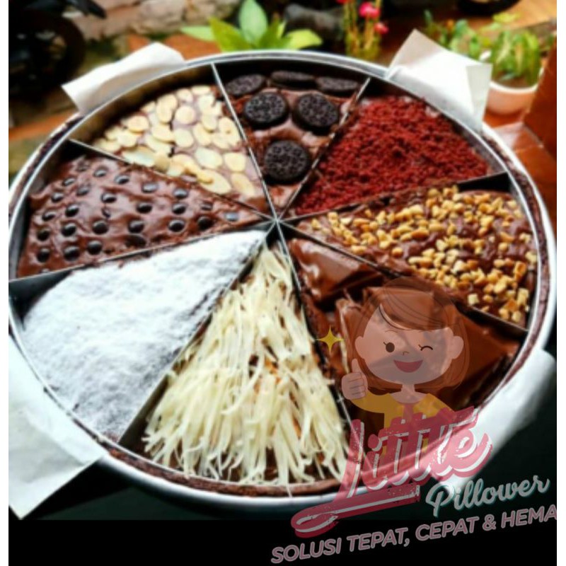 Loyang Pizza Brownies D20/ Loyang Brownies Bulat Sekat/ Loyang Kue