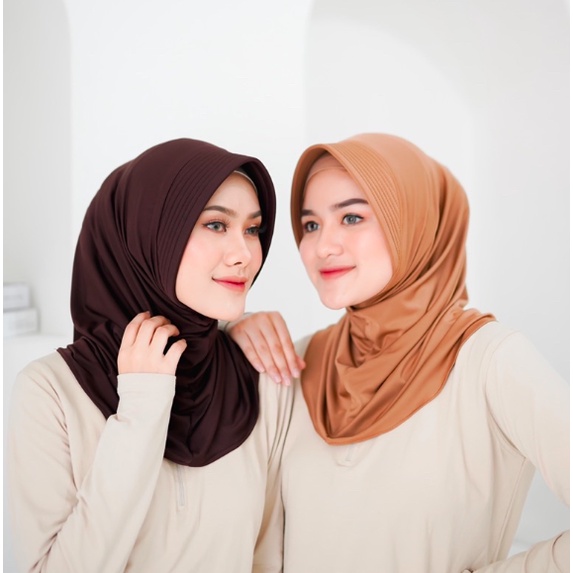 ENISOO STORE - jilbab volly sport olahraga / hijab sport / hijab instan