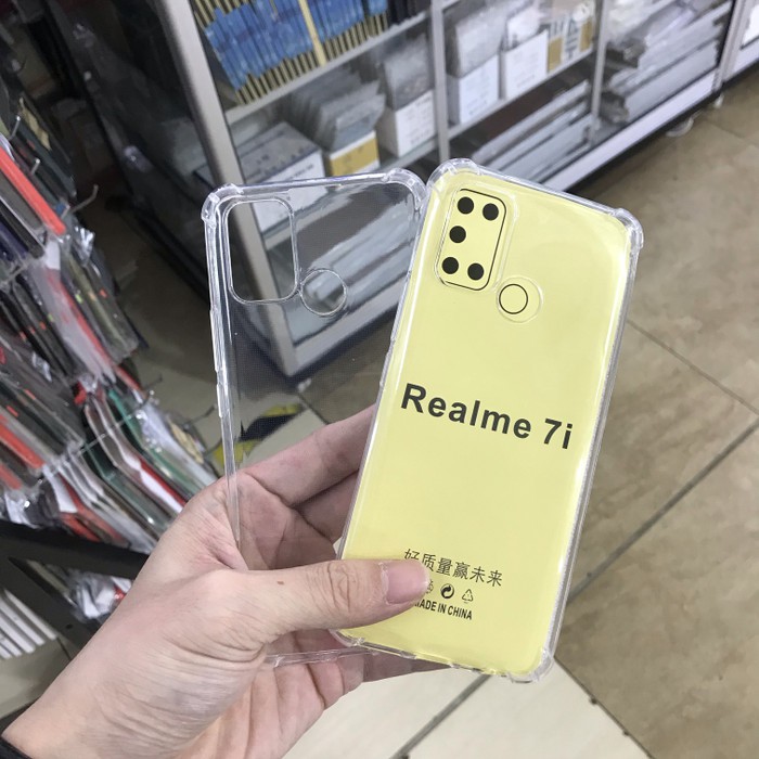 REALME C17/7I SILIKONE SHOCK PROOF CLEAR SOFT JELLY CASE