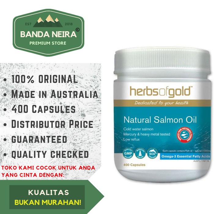 Herbs Of Gold Natural Salmon Oil 400 Kapsul