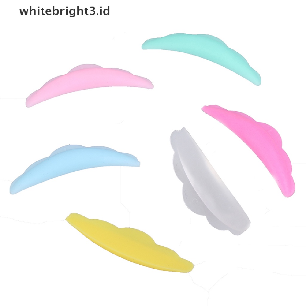 (whitebright3.id) 5 Pasang Pad Silikon Pelindung Pengangkat Bulu Mata Ukuran XS S M L XL