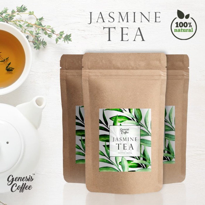 

(BISA COD) GENESIS NATURAL JASMINE TEA - DAUN TEH JASMINE ALAMI SIAP SEDUH