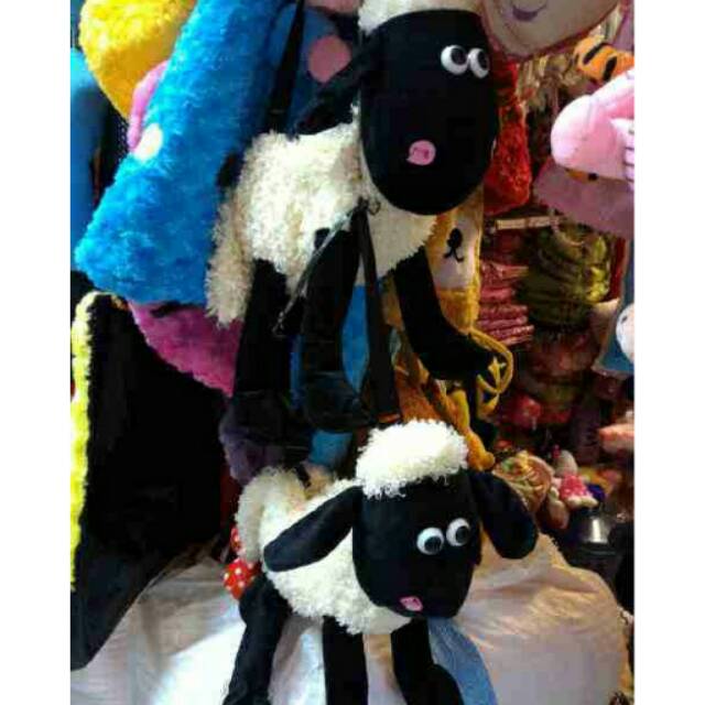 02411 tas shaun the sheep tas boneka shaun the sheep