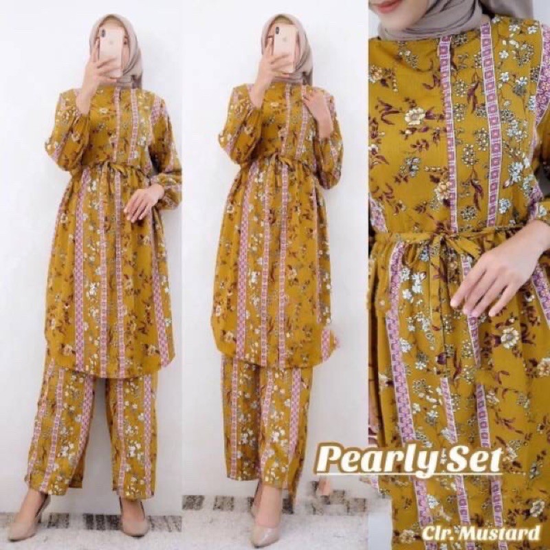 pearly set/ baju setelan medan murah/ one set medan murah