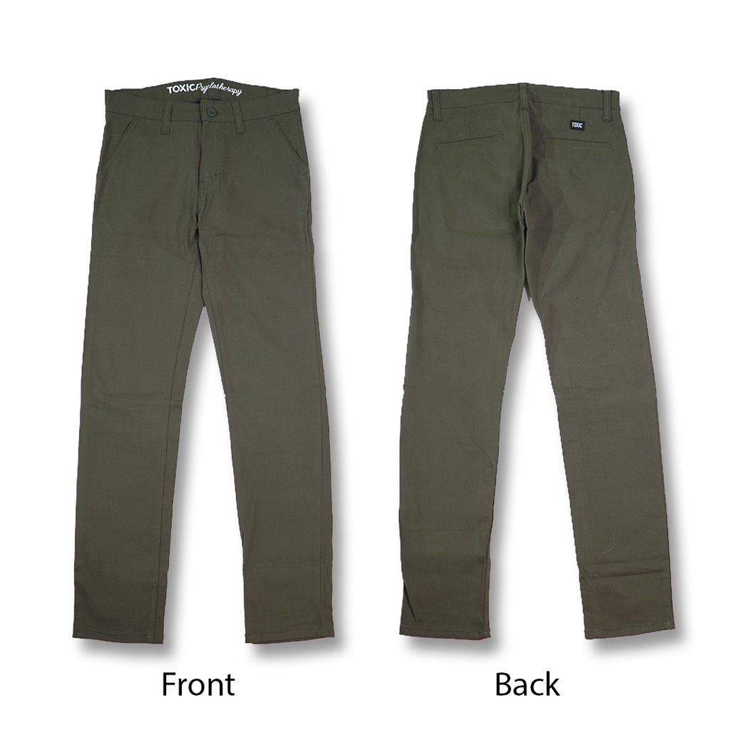 Celana Panjang Chino Green Army TOXIC