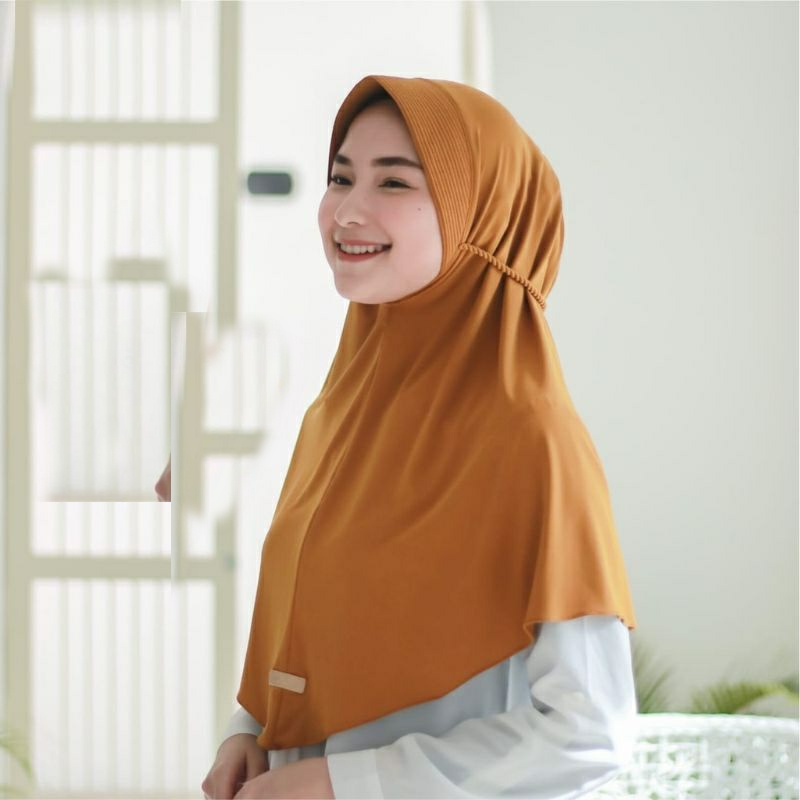 Hijab bergo maryam pet ropel DAILY original jersey / jilbab bergo ped ropel tali kepang / kerudung bergo TALI KEPANG PET ROPEL Hijab Bergo Pet Ropel Husna