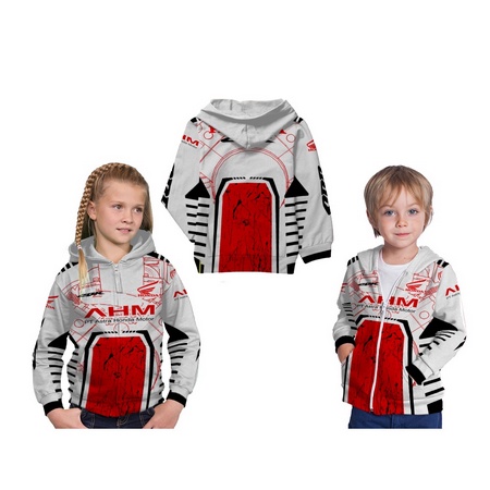 Jaket Hoodie Anak Jersey Astra Honda Motor Free Request Nickname Fullprint Custom