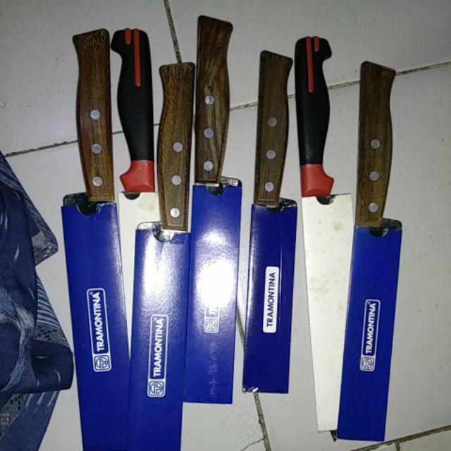 Pisau Dapur 7 Inch (17,5 Cm) Original Gagang Kayu Tramontina Brasil