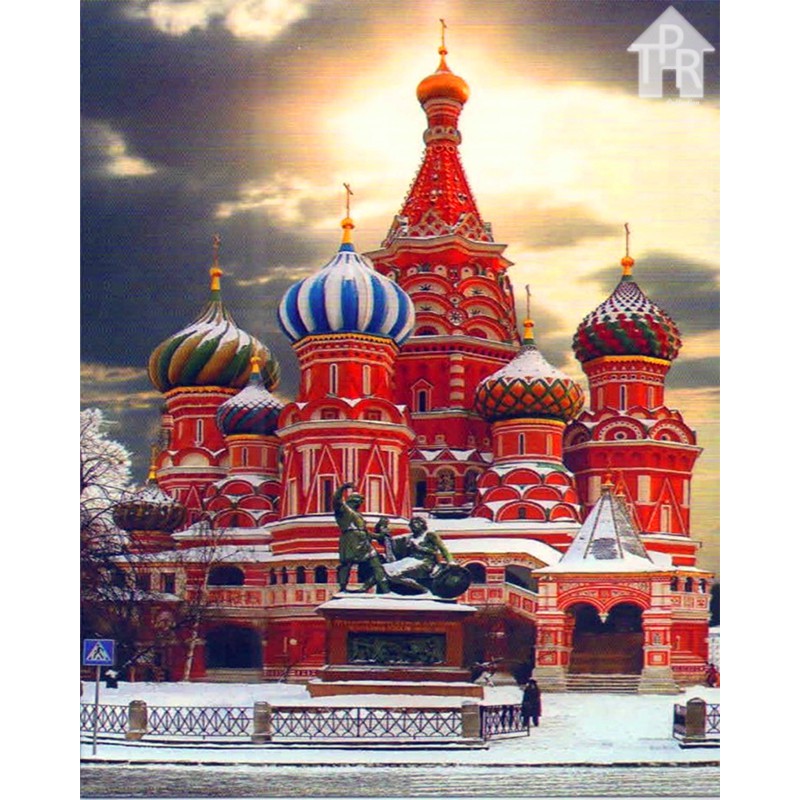 DIY - Set Melukis / painting by number kit - TOWN 40x50cm. part-1