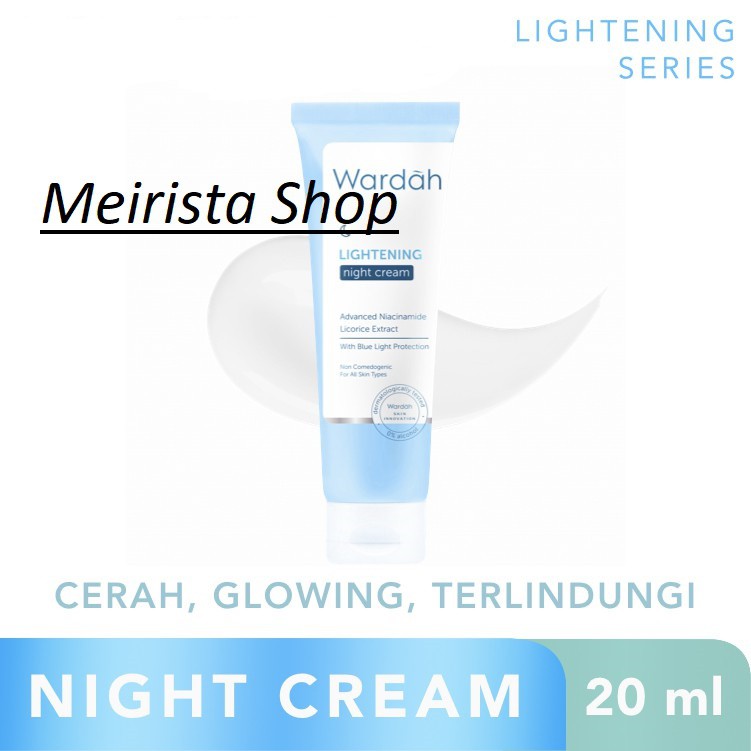 PROMO Wardah Lightening NIGHT CREAM 20ml (kecil)/Cream Malam