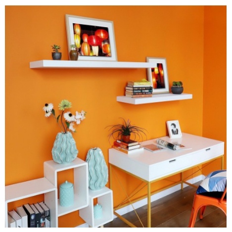 RAK DINDING GANTUNG AMBALAN TEMPEL KAYU MINIMALIS MELAYANG 70 X 20 CM PUTIH