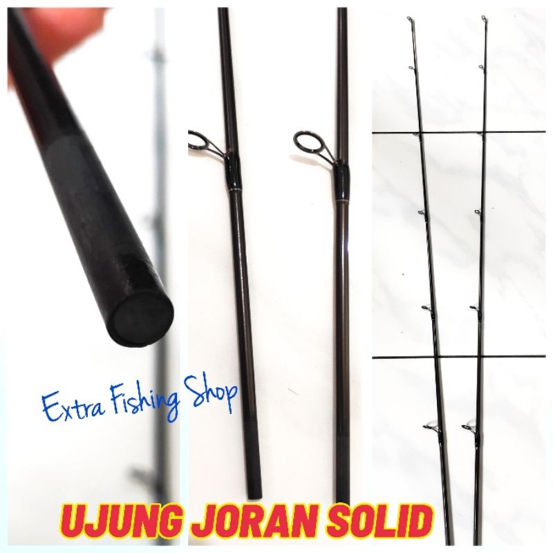 TOP UJUNG JORAN CARBON SOLID, utk Sambungan Joran 180cm