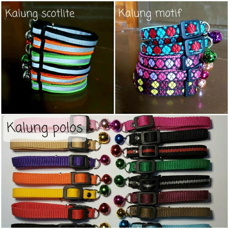 Kalung Kucing Nama Custom KARAKETER Bolak Balik