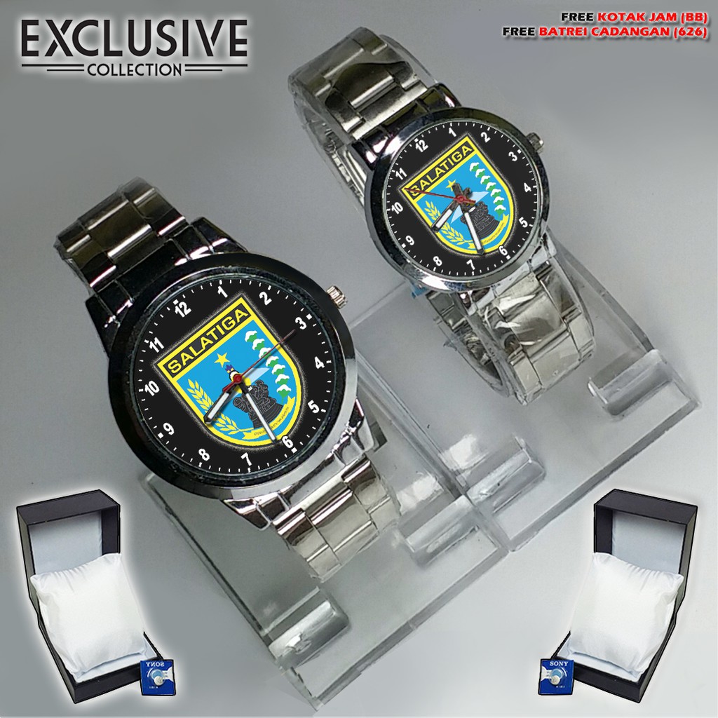 JAM COUPLE LOGO KABUPATEN SALATIGA {RANTAI SILVER}