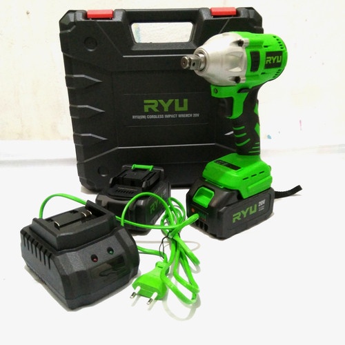 MURAH ORI TEKIRO RYU IMPACT WRENCH CORDLESS 20 V RYU RCW20V Mesin Impact Wrench Baterai Charger Pemb