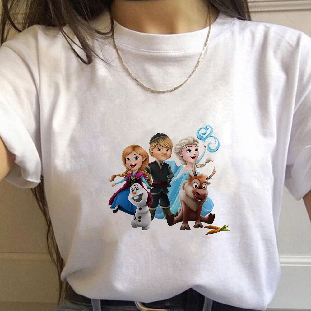 Baju prozen anak perempuan - Baju  kaos Elsa frozen Anak perempuan