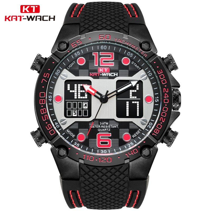 KAT-WACH KT717 Jam Tangan Pria Digital Analog Anti Air WATCHKITE WKOS