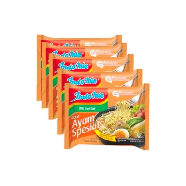 Ada Indomie Mie Ayam Special 68 gr - 5 pcs bundle.