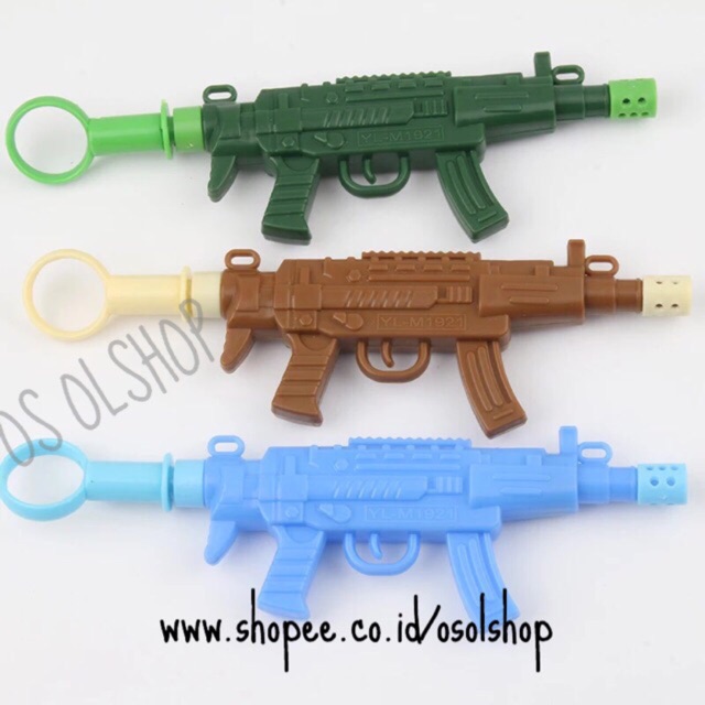 1 LUSIN SELUSIN PEN GEL PISTOL GUN UNIK LUCU SOUVENIR PERNIKAHAN