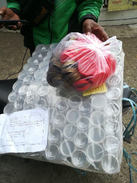 100pcs Toples Sambal / Toples Bumbu Botol Sambal Toples Plastik Jar 140-150ml /sambel/pet Murah