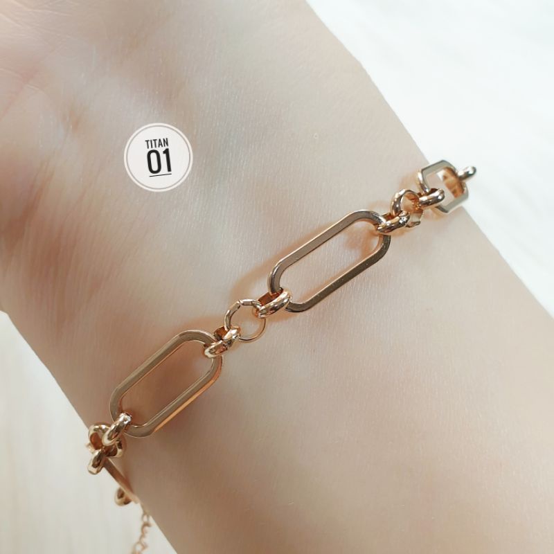 Gelang Rantai Jarak Titanium N19012206