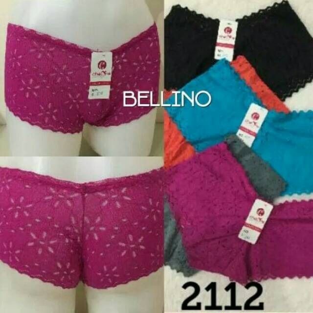 Celana Dalam Wanita Boxer Renda Premium Cd Cewek Model Boxer 2112 Sexy Super Soft Fit S - XL