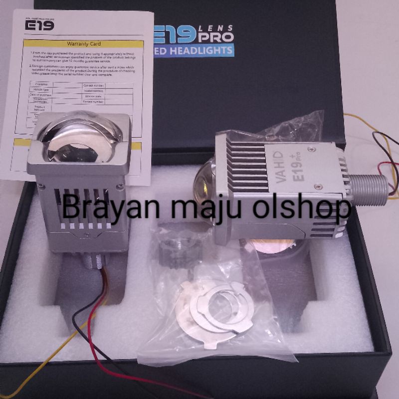 VAHID LED PROJECTOR E19 lensa 2inch sepasang
