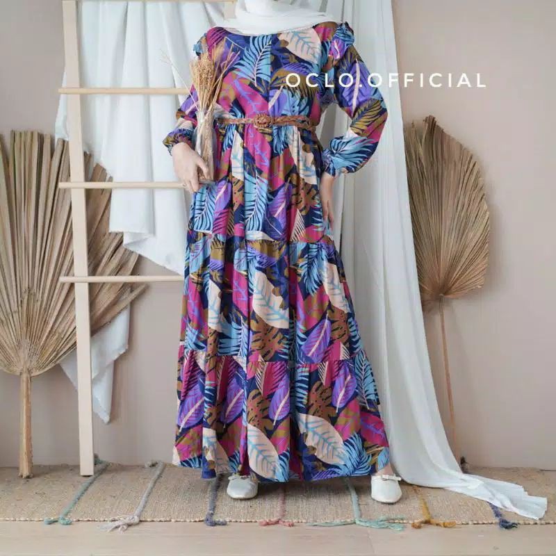 NAVBIL DRESS BY OCLO (NAVY)