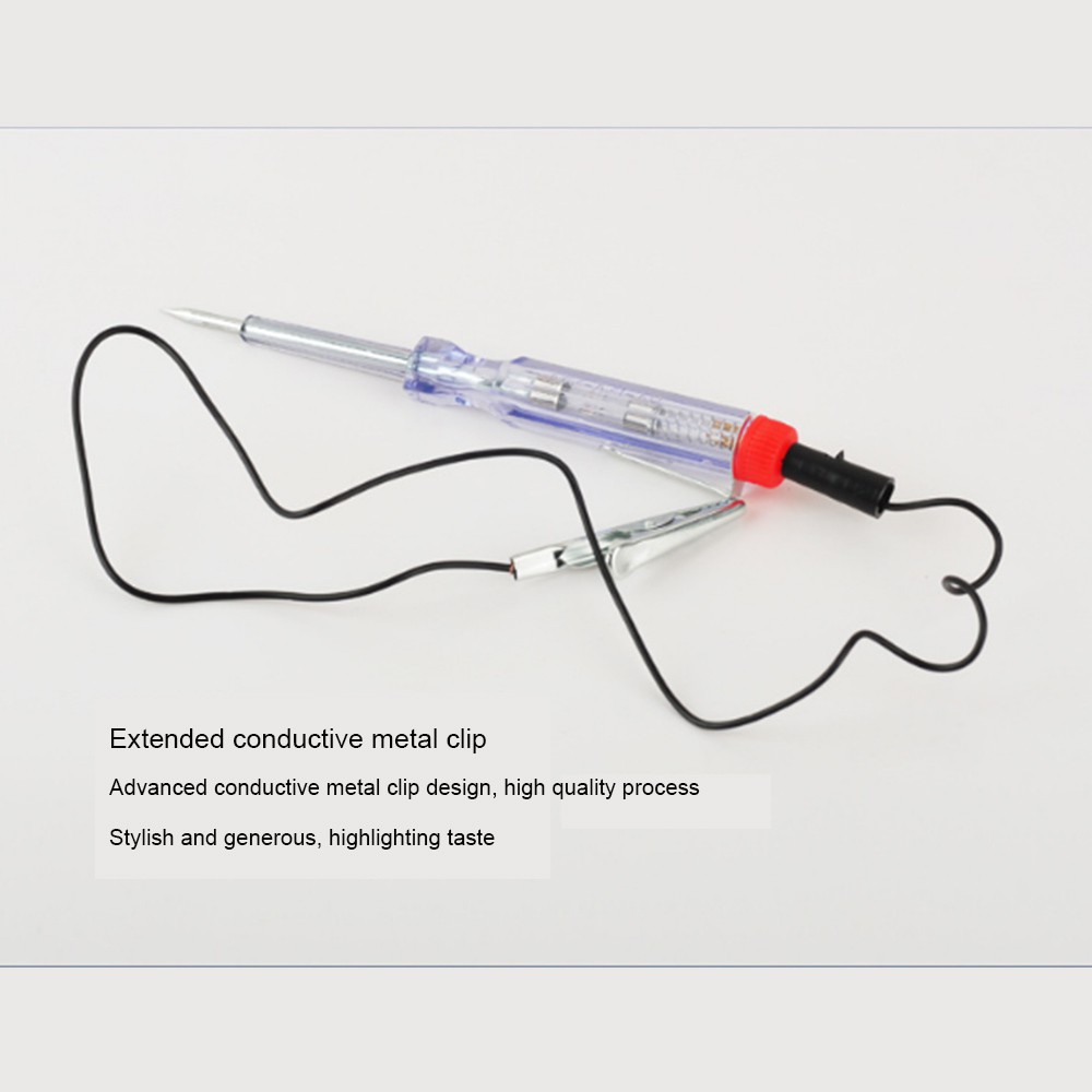 1 PCS Auto listrik tester mobil cahaya lampu uji tegangan pensil 6 V 12 V 24 V mobil truk sepeda