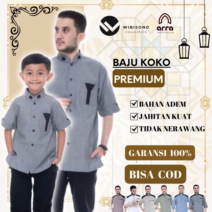 BAJU MUSLIM ANAK LAKI LAKI Y4 COUPLE BAJU KOKO ANAK LAKI LAKI KURTA PAKISTAN AYAH DAN ANAK LAKI LAKI LENGAN PENDEK TERBARU PREMIUM ORIGINAL BAJU KOKO DEWASA MODEL TERBARU 2022 ARRA DZAKY