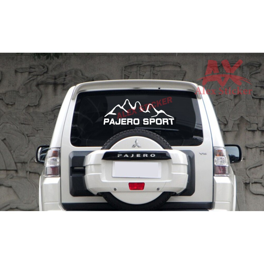 STIKER STICKER MOBIL CUTING STIKER KACA BELAKANG MITSUBISHI PAJERO