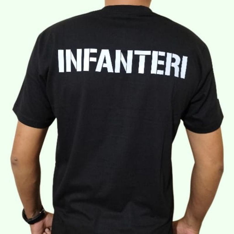 KAOS TNI INFANTERI//KAOS TNI AD//KAOS LENGAN PENDEK COMBED 30S