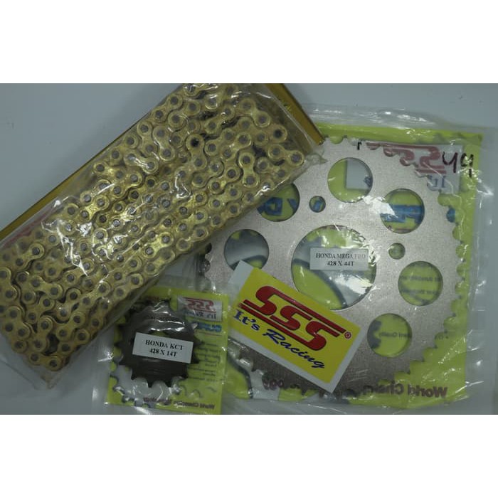 Gear Set SSS Honda CB 150, CBR 150, Verza, Megapro Size 428 (Standard)