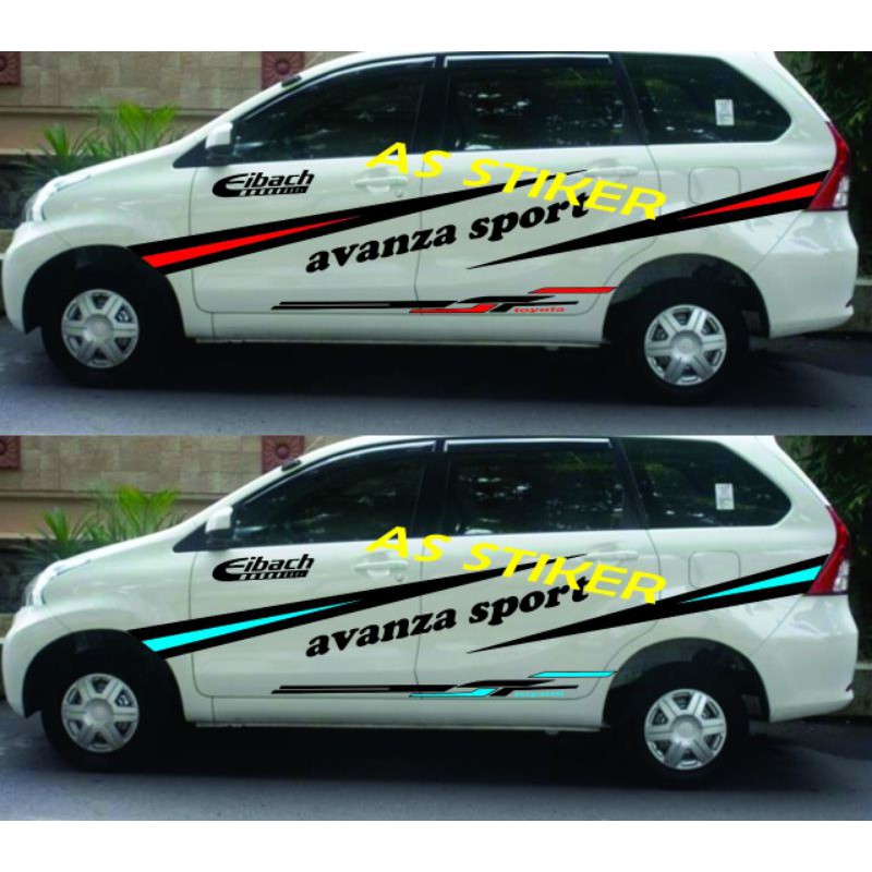 PROMO STIKER MOBIL AVANZA CUTTING STIKER MOBIL AVANZA XENIA STRIPING MOBIL KEREN