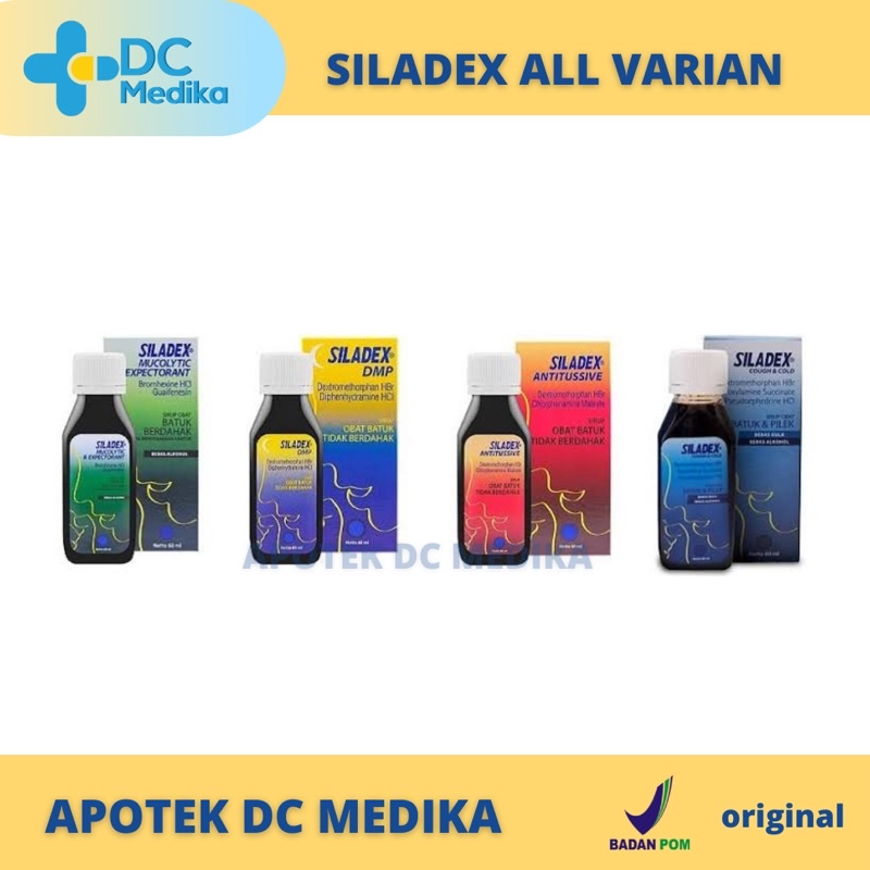 Siladex sirup / Siladex antitusiv / Siladex DMP / Siladex Expectorant / Siladex CC / Siladex ME