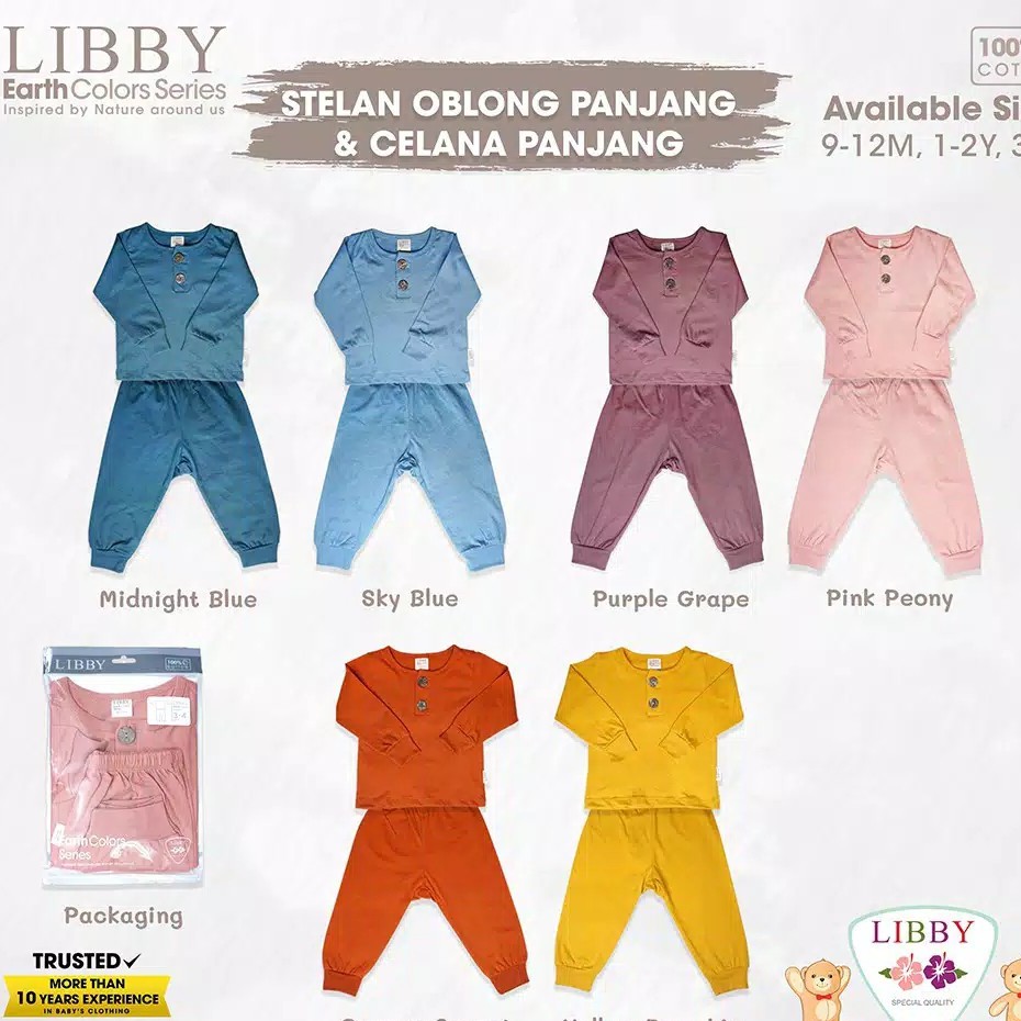 LIBBY EARTH SERIES Stelan Oblong Panjang Celana Panjang