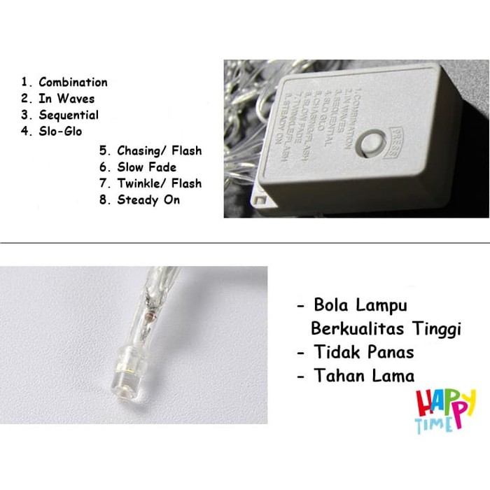 LAMPU LED TIRAI 110 LED LAMPU TUMBLR LAMPU DEKORASI KAMAR MURAH