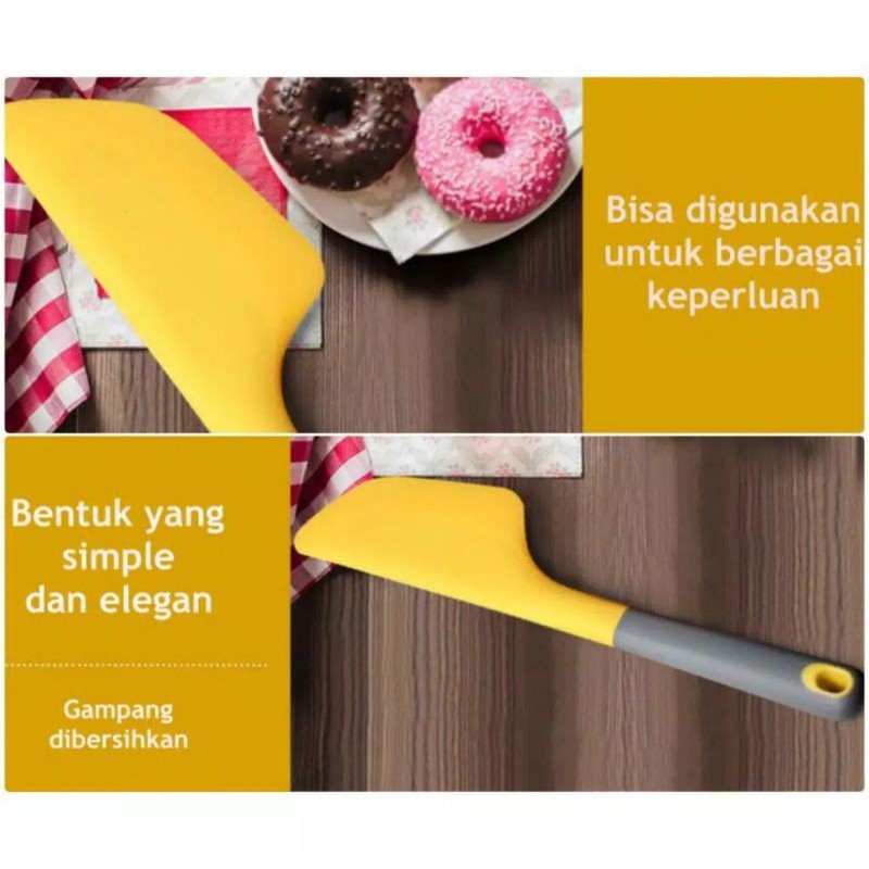 Spatula Jumbo Spatula kue cake kue silikon Pengaduk adonan JUMBO