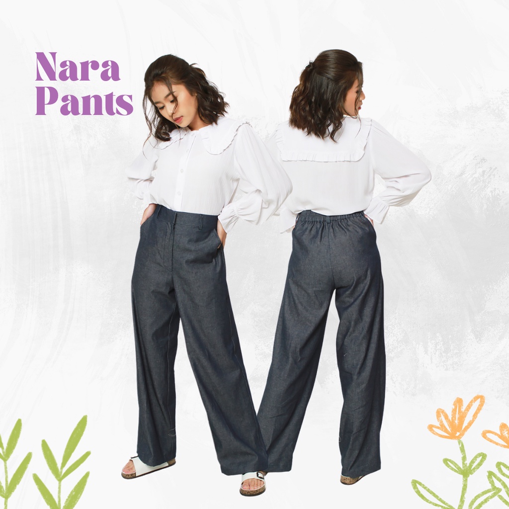 SOWL -NARA PANTS/CELANA JEANS/CELANA HIGHWAIST/CELANA PANJANG HIGHWAIST/CASUAL PANTS/JEANS PANTS/