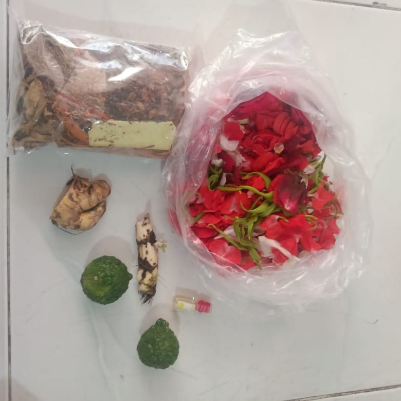 bunga macan kerah mandi / paket mandi