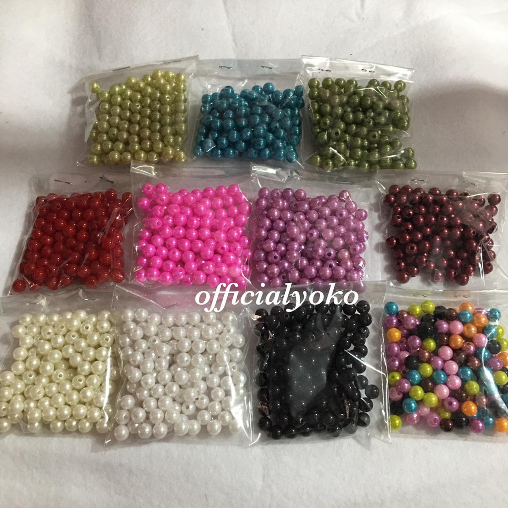 8mm MUTE MONTE MOTE MANIK MUTIARA RINGAN 8mm (30gram)