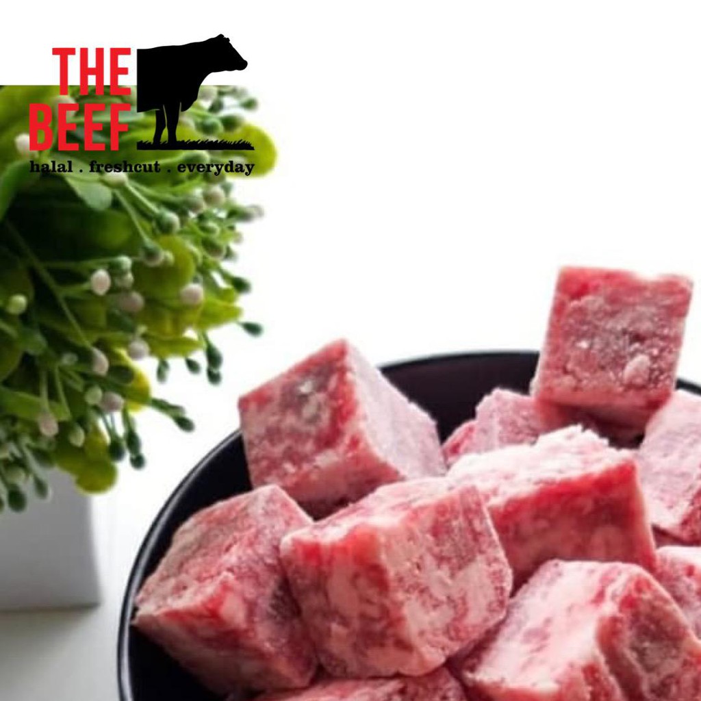 

Saikoro (Diced Beef) Meltique Wagyu Cube Steak 500gr Pack