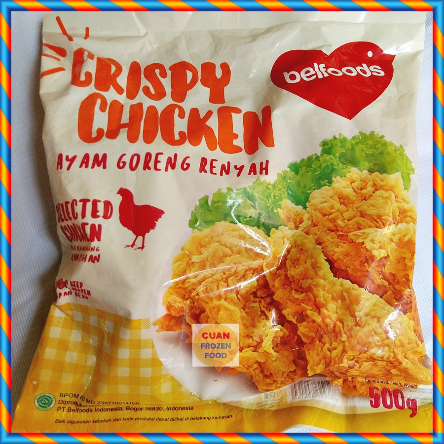 

BELFOODS AYAM FRIED CHICKEN 500g / MAKANAN /SNACK / DAGING AYAM / NUGGET / FROZEN FOOD