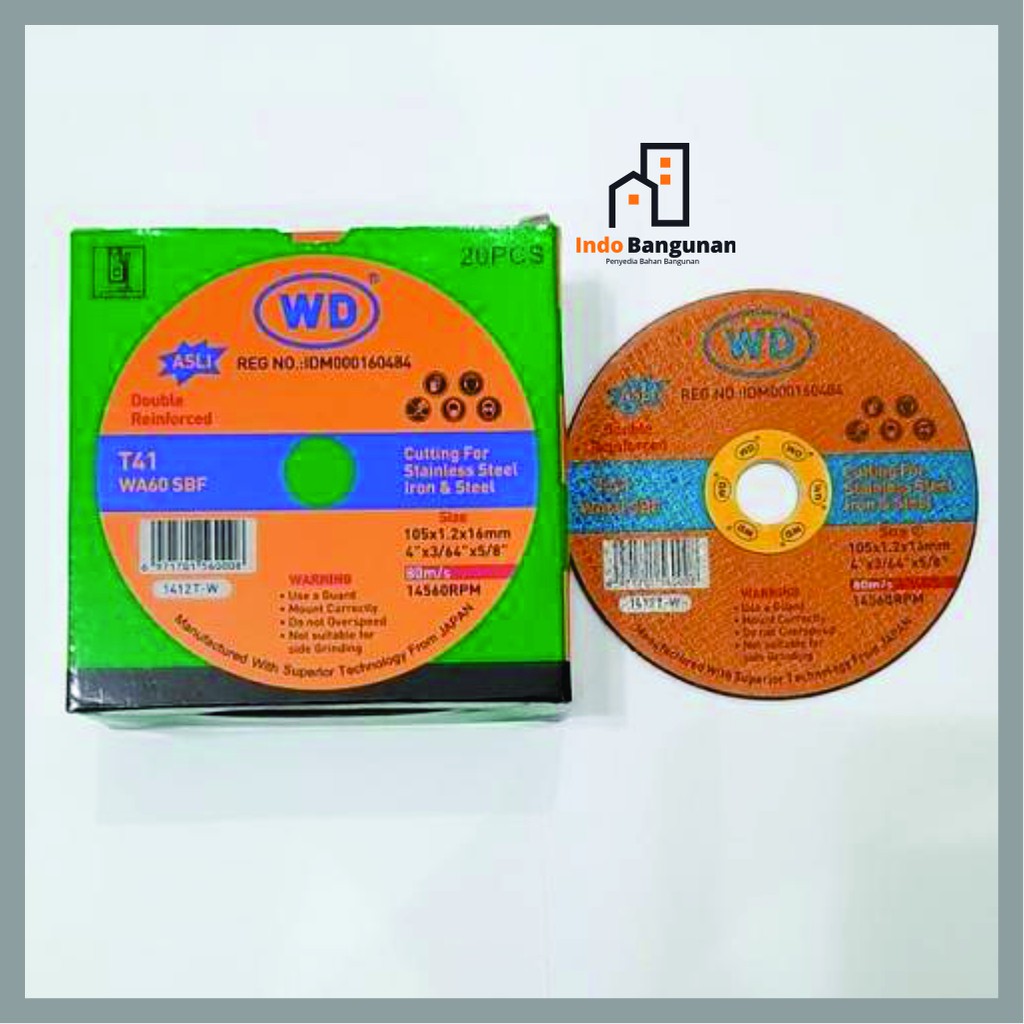 Resibon WD / gurinda potong besi WD / gurinda besi WD 4" / Batu Potong WD