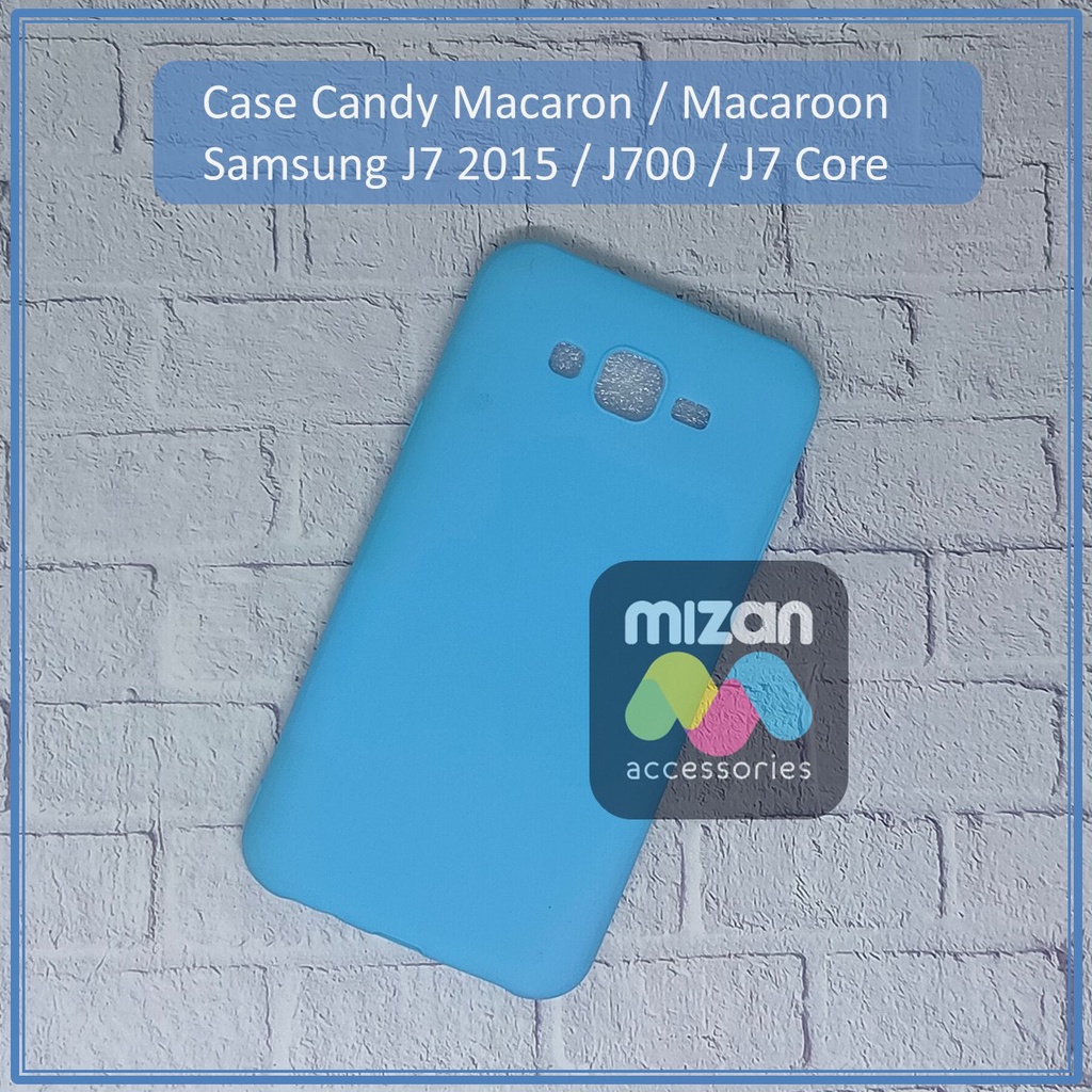 Samsung J7 2015 / J700 / J7 Core Case Candy SoftCase Macaron Macaroon Warna Warni