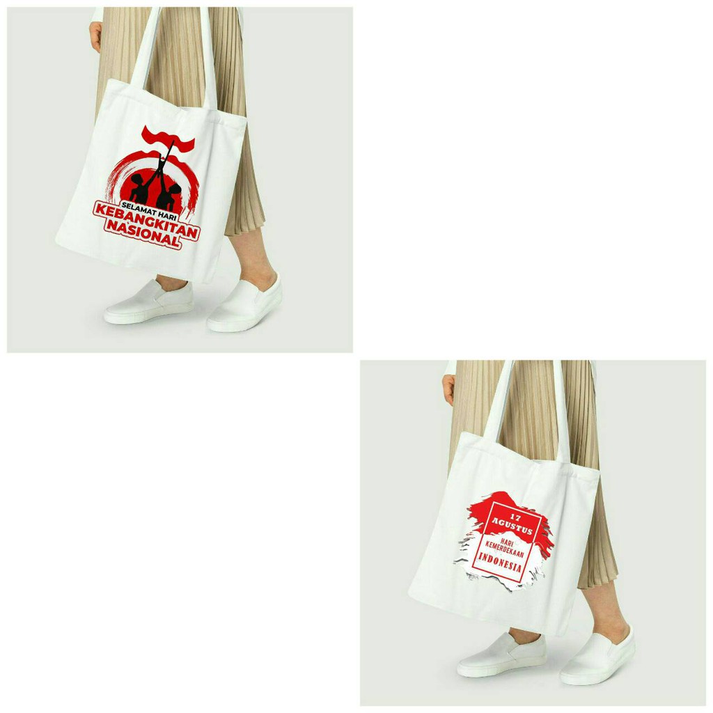 TOTE BAG KANVAS / TOTE BAG WANITA / TOTE BAG HARI MERDEKA